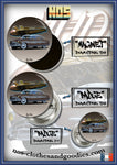 Badge / magnet / porte clé décapsuleur Hudson Hornet bi-ton marron 1952