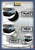 Badge /Magnet / porte clé décapsuleur Renault 4L bleu claire 1966