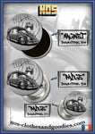 Badge/magnet/bottle opener key ring type 11 cox W/B