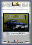 Aluminum registration plate Chevrolet impala 1967