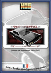 plaque métal type immatriculation US Lincoln Continentale 1965