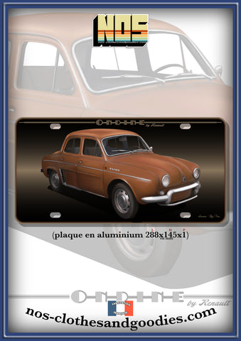 Renault Dauphine Ondine license plate