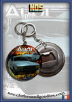 Badge / magnet / porte clé décapsuleur AUdi 100 coupé S 1972