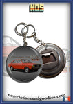 Badge / magnet / porte clé décapsuleur Audi 80 B1 rouge