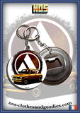 Badge /magnet / porte clé décapsuleur  Autobianchi A112 golden