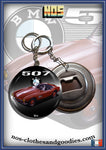Badge / magnet / porte clé décapsuleur BMW 507 rouge