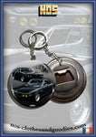 badge / magnet / porte clé décapsuleur BMW E9 3.0 CSI 2800 noire avant