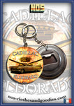 Badge /magnet/ porte clé décapsuleur Cadillac eldorado 1959
