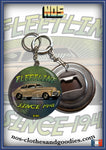 Badge/magnet/bottle opener key ring Chevrolet fleetline aerosedan 1942
