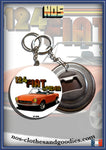 Badge / Magnet / porte clé décapsuleur Fiat 124 spider