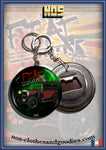 Badge / Magnet / porte clé décapsuleur Fiat 509 décapotable