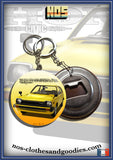 Badge / magnet / porte clé décapsuleur HONDA civic mk2 1300 jaune
