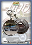 Badge / magnet / porte clé décapsuleur Hudson Hornet bi-ton marron 1952