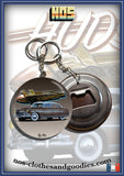 Badge / magnet / porte clé décapsuleur Hudson Hornet bi-ton marron 1952