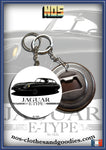 Badge / magnet / porte clé décapsuleur Jaguar type E 1961 B/W