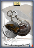 Badge / magnet/porte clé décapsuleur Opel GT 1900 marron 1973