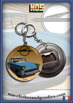 Badge /magnet/porte clé décapsuleur Opel olympia rekord P1 bleue 1957