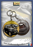 Badge/magnet/bottle opener key ring Peugeot 302 