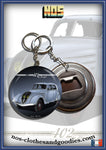 badge / magnet /porte clé décapsuleur Peugeot 402 grise