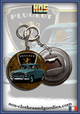 Badge/magnet/porte clé décapsuleur Peugeot 403