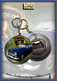 Badge/magnet/porte clé décapsuleur Peugeot 403 break