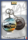 Badge /Magnet / porte clé décapsuleur Renault Fuego 1983
