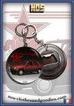 Badge /Magnet / porte clé décapsuleur Renault super 5 étoile ( bleu et rouge)