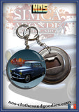 badge / magnet /porte clé décapsuleur Simca aronde grand large bleu