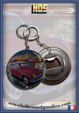 badge / magnet /porte clé décapsuleur Simca aronde grand large rouge