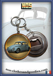 badge / magnet / porte clé décapsuleur VW Cox bleue claire