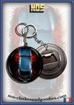 badge / magnet / porte clé décapsuleur VW cox bleue top view