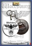 badge / magnet / porte clé décapsuleur VW eagle germany vieilli