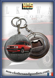 Badge /magnet / porte clé décapsuleur VW Golf 2 GTI rouge