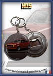 Badge /magnet / porte clé décapsuleur VW Golf GTI rouge