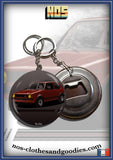 Badge /magnet / porte clé décapsuleur VW Golf GTI rouge
