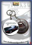 badge / magnet / porte clé décapsuleur VW SP2 vert foncé