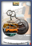 Badge /magnet / porte clé décapsuleur VW combi T2 west.