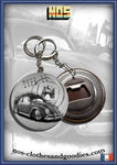 Badge/magnet/bottle opener key ring type 11 cox W/B
