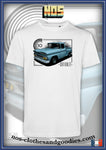 tee shirt unisex chevrolet C10 bleu 1960
