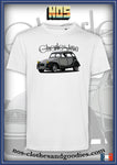 tee shirt unisex citroën 2cv charleston grise chevron