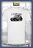 tee shirt unisex citroën 2cv charleston grise chevron