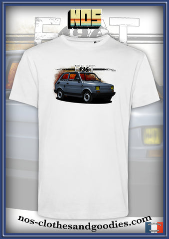 unisex t-shirt Fiat 126 FSM gray