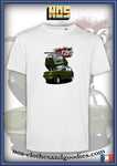 tee shirt unisex Fiat 126 av/ar verte