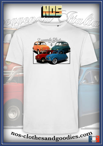 tee shirt unisex Fiat 500 "leggenda italiana"