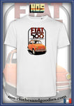 tee shirt unisex Fiat 500 orange