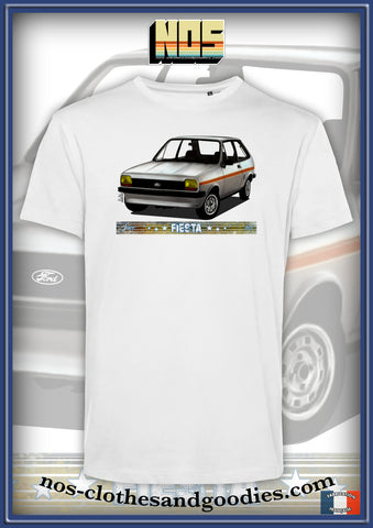 unisex t-shirt Ford fiesta white 1980