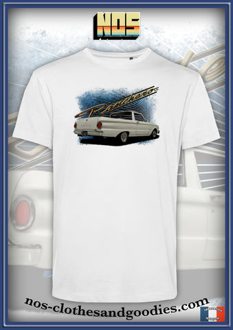 unisex t-shirt Ford ranchero white rear