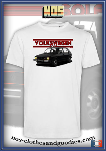 tee shirt unisex volksvagen VW golf GTI MK1 noire