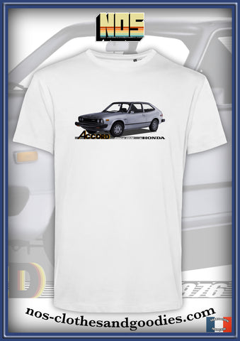 tee shirt unisex Honda Accord grise 1976