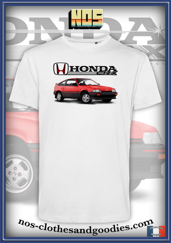 tee shirt unisex Honda CRX MK1 rouge